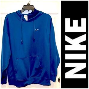 Ladies Nike Oversized Blue Green Dri-Fit Sweatshirt Hoodie Large